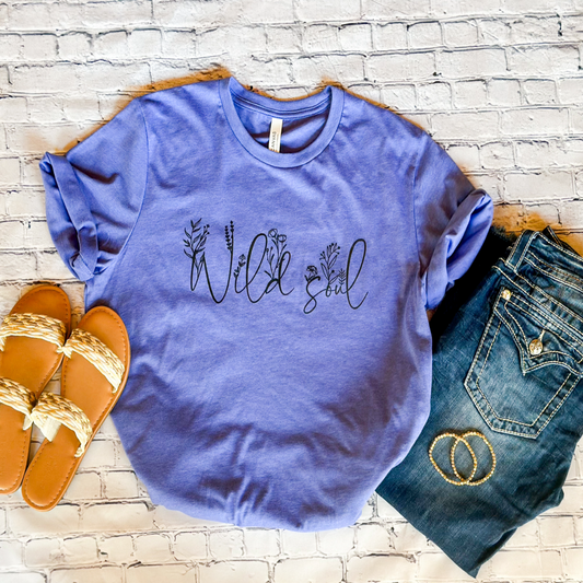 Wild Soul Graphic Tee - Lavender